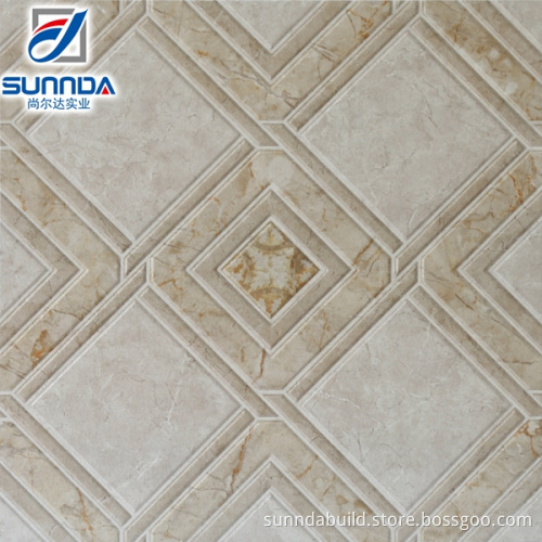 3d digital printed rough finish ceramic rectified edge bathroom floor tile 300x300mm